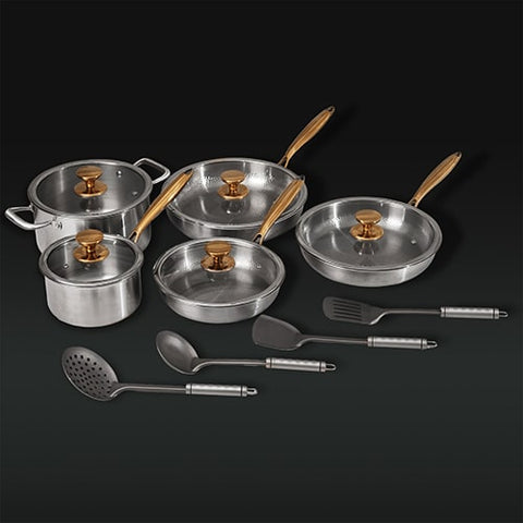 <p>Complete Classic Titanium Cookware Set <strong>(14 Piece)</strong></p>